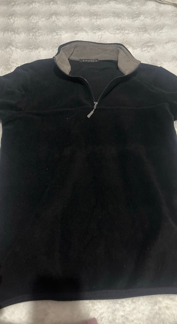 Siyah Fermuarlı Yarım Boğazlı Erkek Polar - Görsel 4