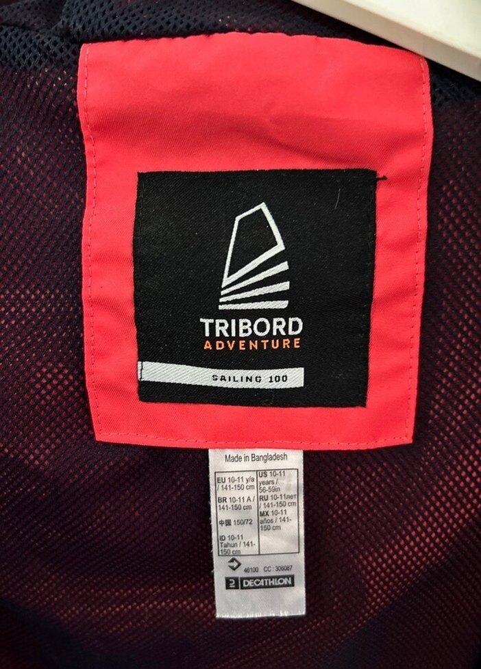 Kırmızı Fermuarlı kız çocuk Rüzgarlık - Görsel 4