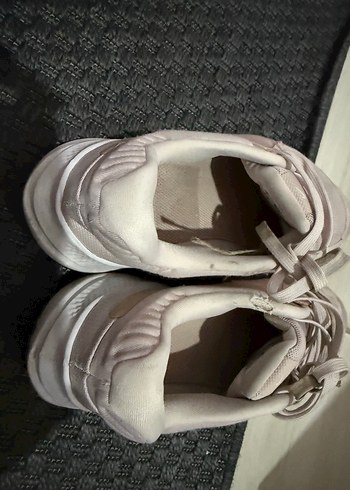 Pudra Bağcıklı Kadın Spor Ayakkabı - Görsel 2