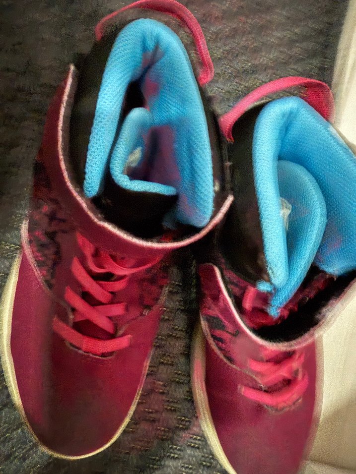 Mor Yılan Desenli Çocuk basketbol Ayakkabısı - Görsel 2