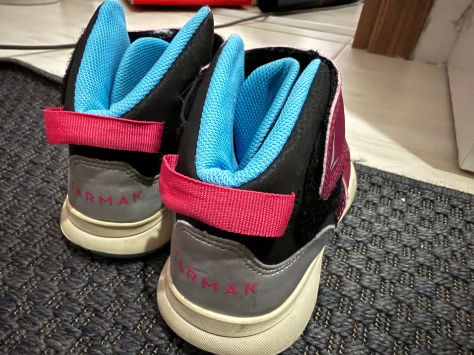 Mor Yılan Desenli Çocuk basketbol Ayakkabısı - Görsel 3