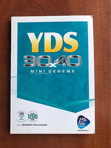 YDS 40lı deneme (me too yayınları)