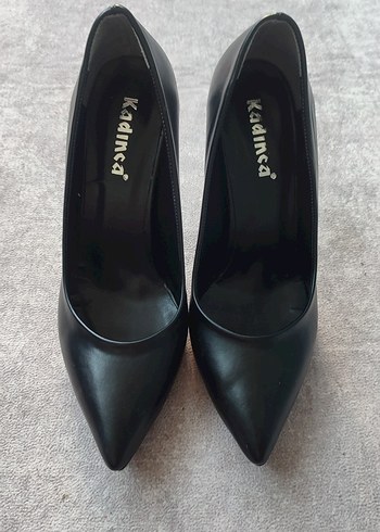 Kadınca Siyah Stiletto Kadın Topuklu