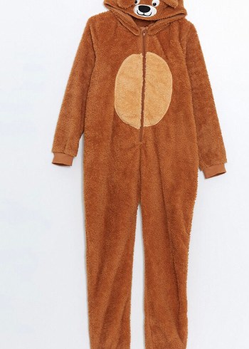 LC Waikiki Kahverengi Erkek Çocuk Peluş Uyku tulumu