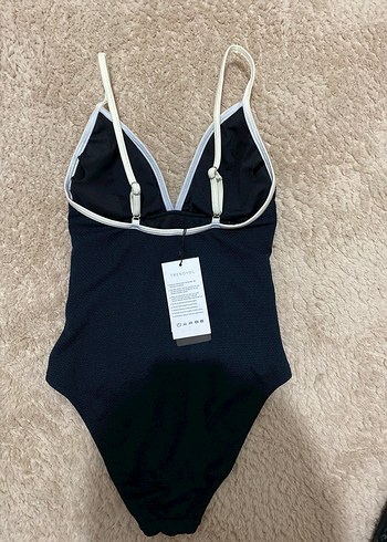 Siyah İnce Askılı Kadın Mayo - Görsel 2