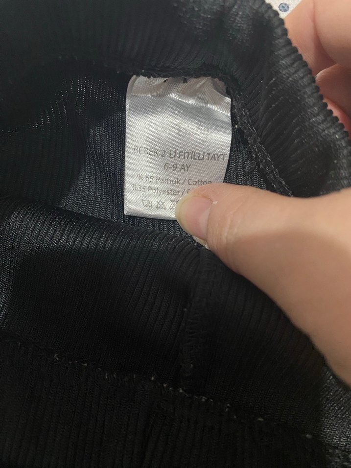 Kız Çocuk Siyah Esnek Tayt - Görsel 2