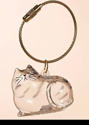 kedi tüyü saklama kapsülü, anahtarlık - Görsel 4