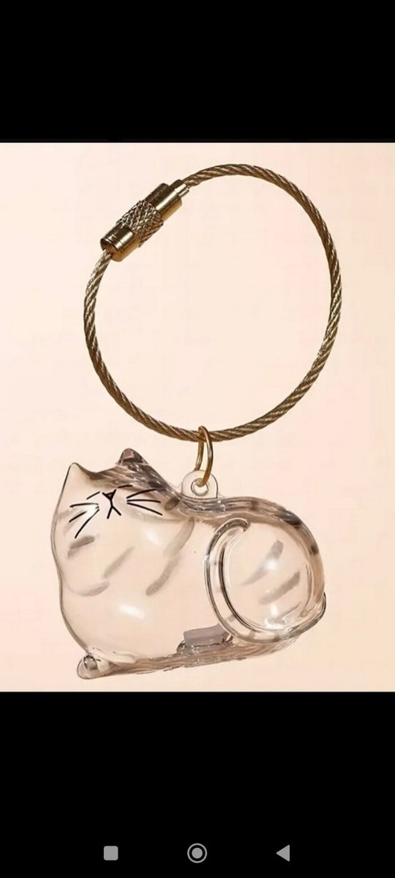 kedi tüyü saklama kapsülü, anahtarlık - Görsel 4