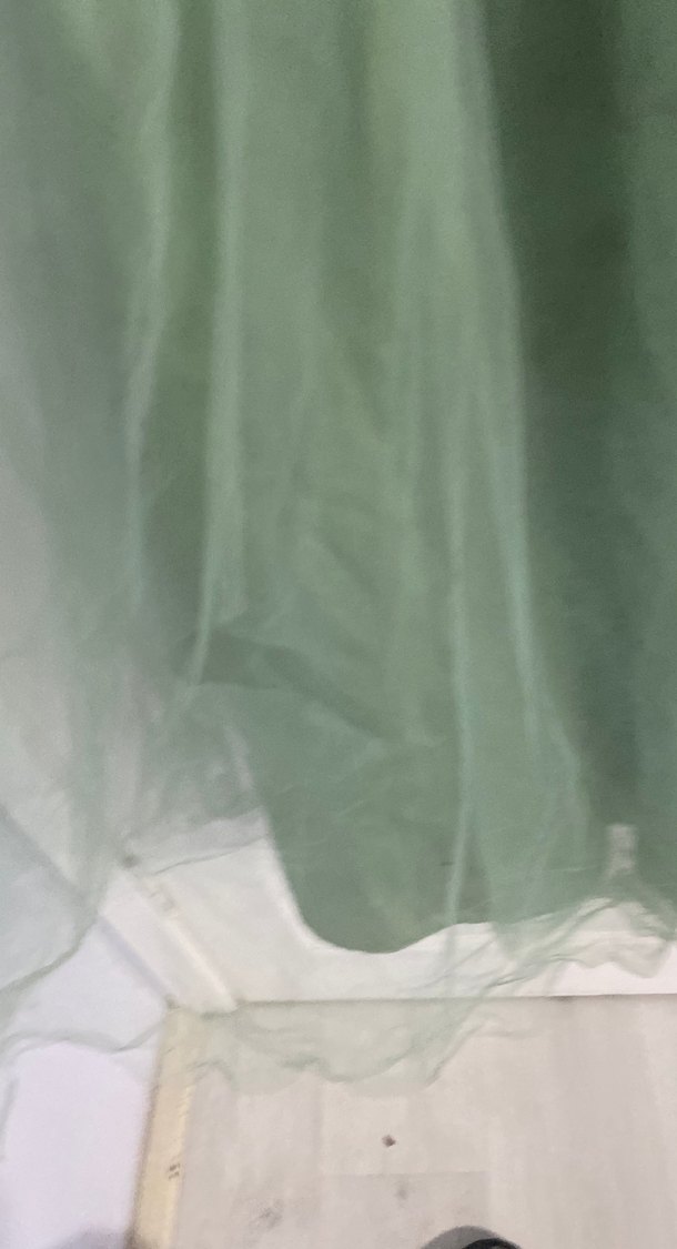 Yeşil Vintage Nakışlı Uzun çocuk Abiye Elbise - Görsel 3