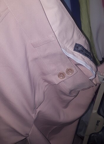 xl Beden pembe Renk Kumaş Pantolon