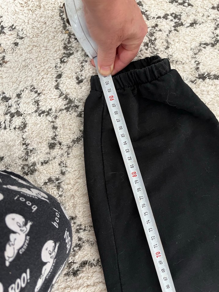 Siyah Kadın Keten Rahat Kesim Eşofman - Görsel 4