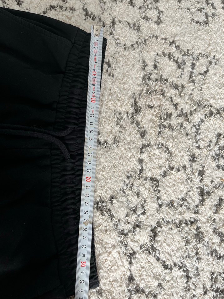 Siyah Kadın Keten Rahat Kesim Eşofman - Görsel 5