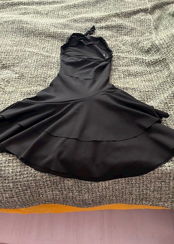 Siyah gece elbisesi,sadece bir kez giyildi,hiç bir kusuru yok, - Görsel 2