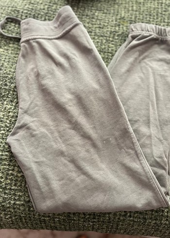 Gri Midi Boy Bol Kesim Kadın Denim Pantolon - Görsel 9