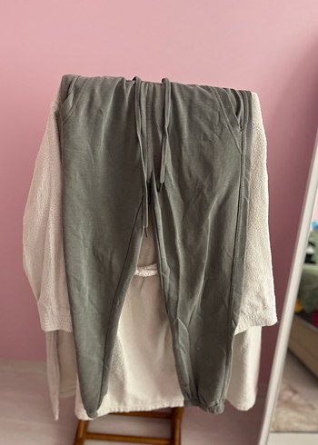 Gri Midi Boy Bol Kesim Kadın Denim Pantolon - Görsel 11