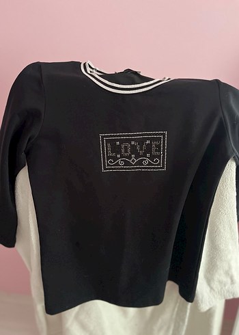Sementa Siyah Payetli Tişört - Görsel 2