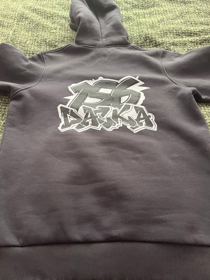 Hiç giyilmedi . Kapüşonlu Nakışlı unisex Sweatshirt - Görsel 2