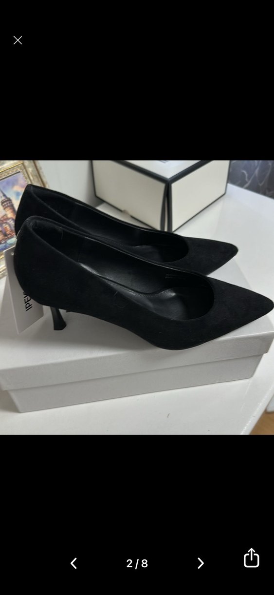 İpekyol Siyah Süet Stiletto Topuklu Kadın Ayakkabı - Görsel 2