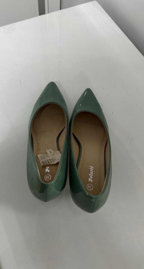 Polaris marka Yeşil Minimalist Stiletto Topuklu Kadın Ayakkabı - Görsel 5