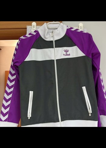 Hummel marka Mor Baskılı Kız Eşofman Takımı - Görsel 2