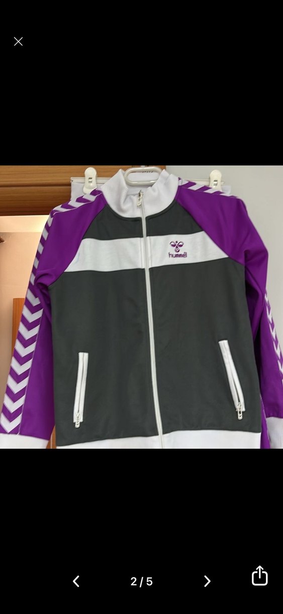 Hummel marka Mor Baskılı Kız Eşofman Takımı - Görsel 2