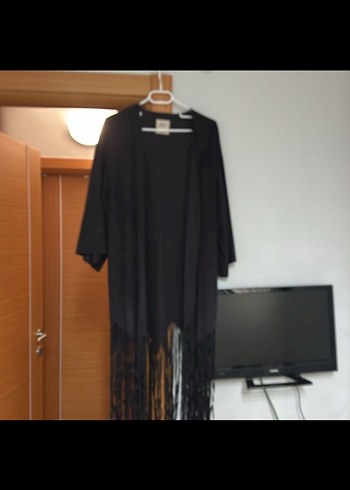 Oxxa marka Uzun Siyah Bohem Kadın Giyisi - Görsel 4