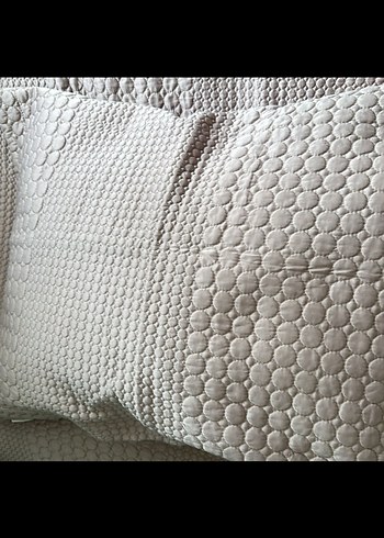 Home sweet home  marka Pudra pembe Dikişli Yatak Örtüsü - Görsel 5