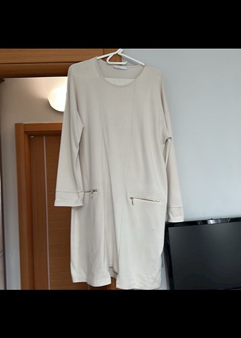 Lcw marka Bej Uzun Kollu Midi Kadın  ikili takım - Görsel 2