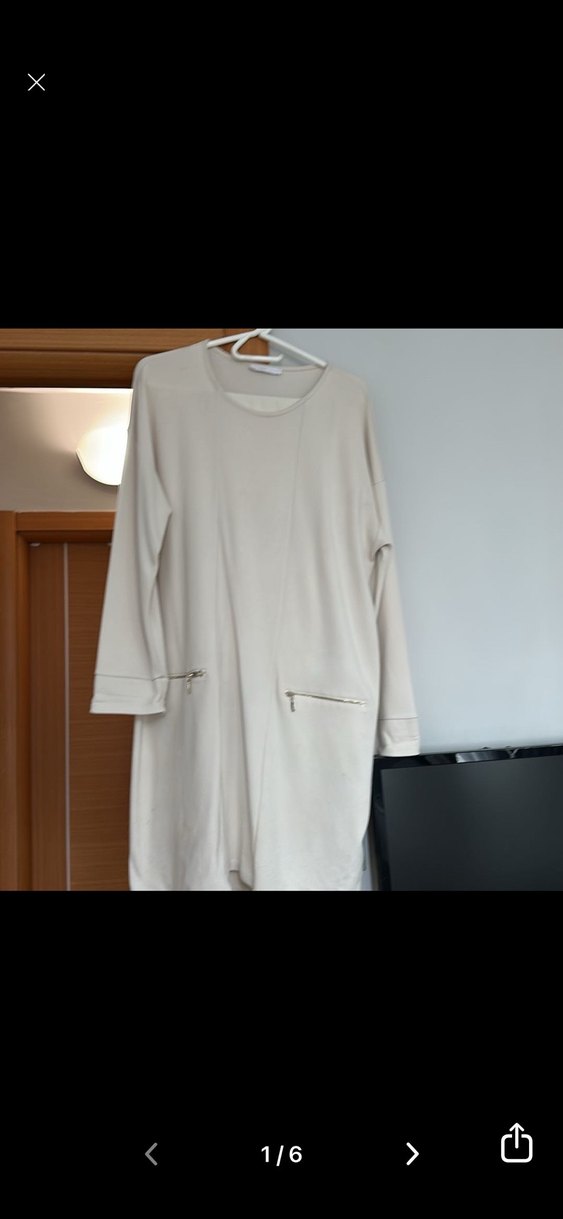 Lcw marka Bej Uzun Kollu Midi Kadın  ikili takım - Görsel 3