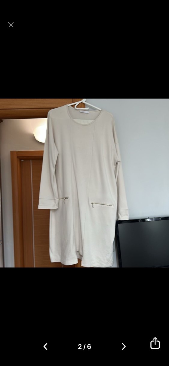 Lcw marka Bej Uzun Kollu Midi Kadın  ikili takım - Görsel 2