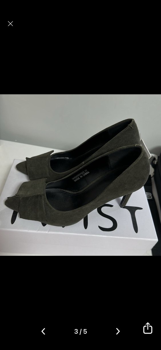 İpekyol Kadın Süet Stiletto Fiyonklu Klasik Ayakkabı - Görsel 3