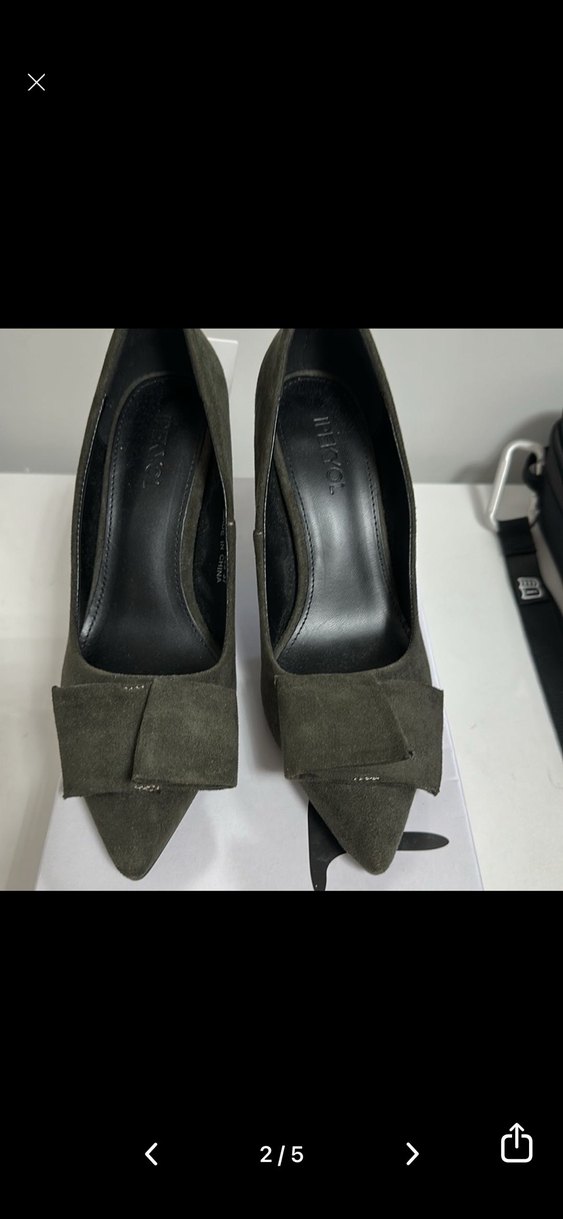 İpekyol Kadın Süet Stiletto Fiyonklu Klasik Ayakkabı - Görsel 2