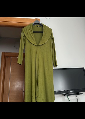 Noi marka Uzun Kesim V Yaka triko ceket - Görsel 3