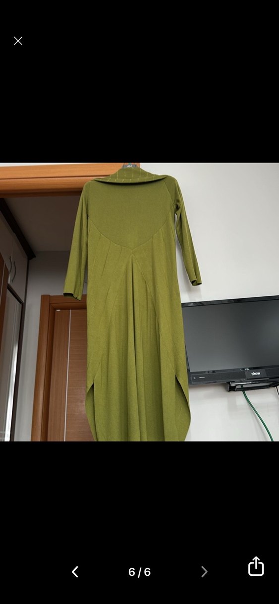 Noi marka Uzun Kesim V Yaka triko ceket - Görsel 4