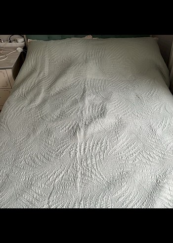 English home  su yeşili Dikiş Detaylı  pike - Görsel 4