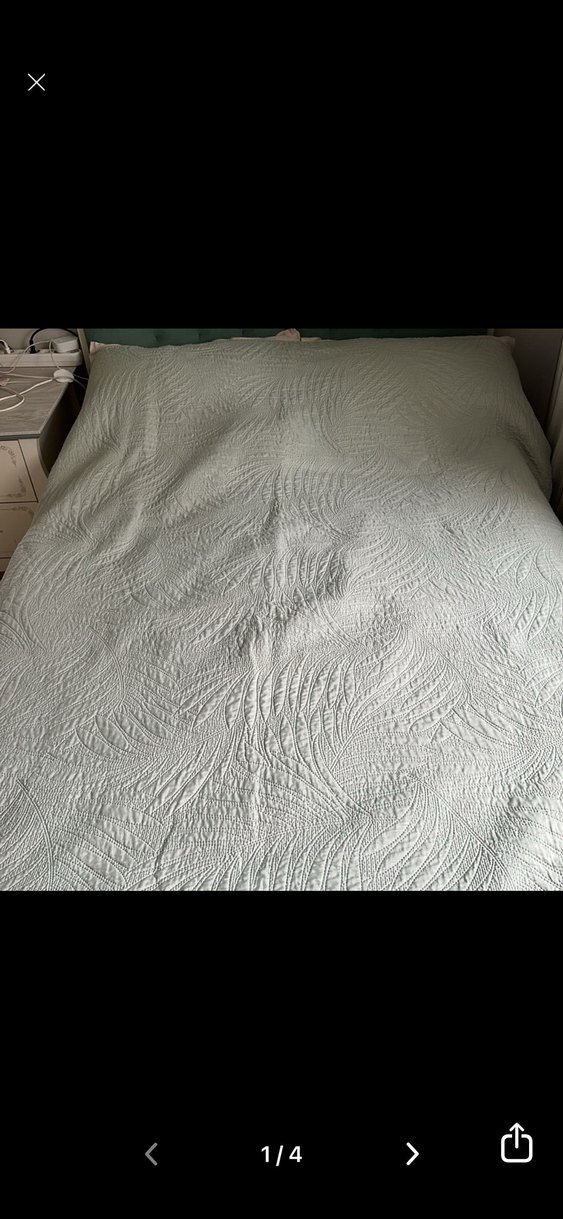 English home  su yeşili Dikiş Detaylı  pike - Görsel 2