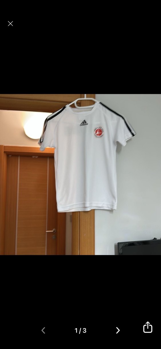 Adidas marka Beyaz Kısa Kollu  Tişört - Görsel 2