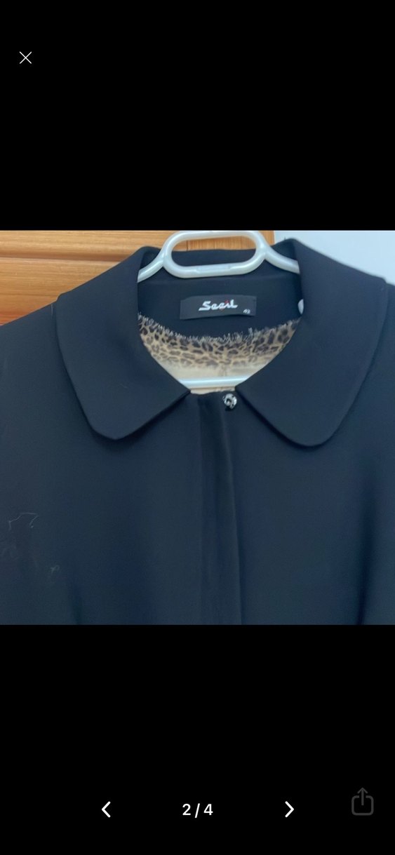 Seçil narka Siyah trençkot - Görsel 2