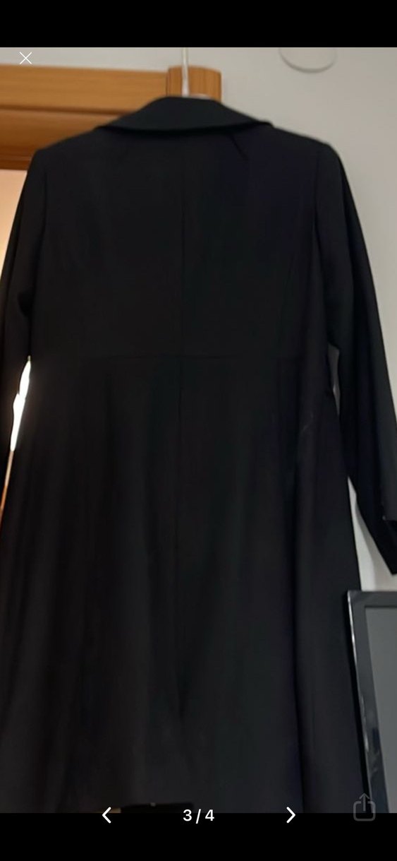 Seçil narka Siyah trençkot - Görsel 3