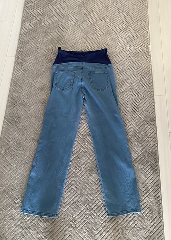 Mavi Rahat Kesim Hamile Kot Pantolon - Görsel 3
