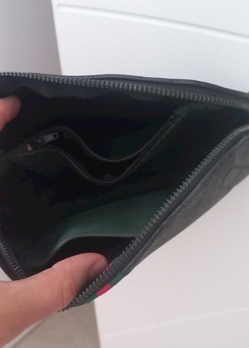 Zincir Detaylı siyah Desenli Kadın Çanta - Görsel 3