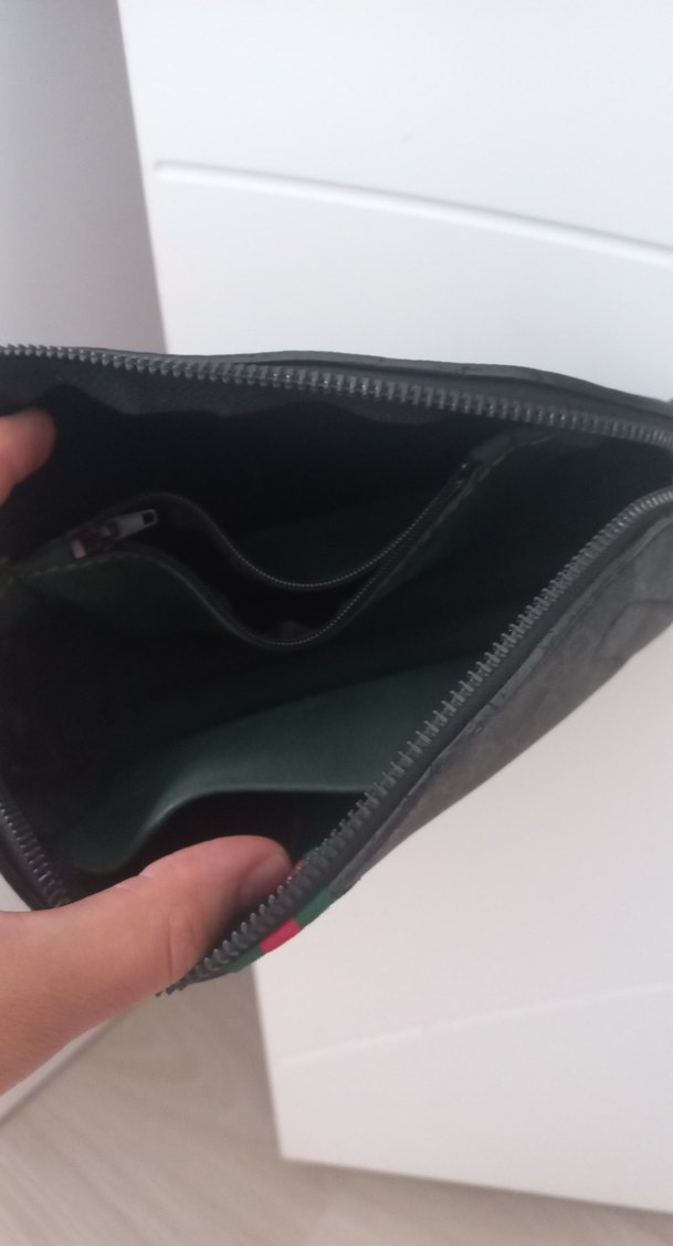 Zincir Detaylı siyah Desenli Kadın Çanta - Görsel 3