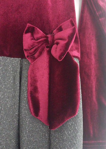 kadife kiz çocuk elbisesi - Görsel 3