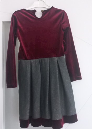 kadife kiz çocuk elbisesi - Görsel 6