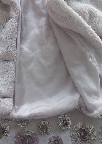 Kız Çocuk krem Peluş Kürk - Görsel 3