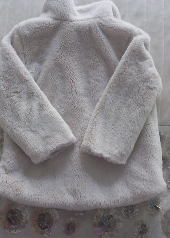 Kız Çocuk krem Peluş Kürk - Görsel 4
