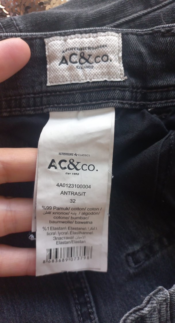 Erkek siyah kot pantolon - Görsel 4