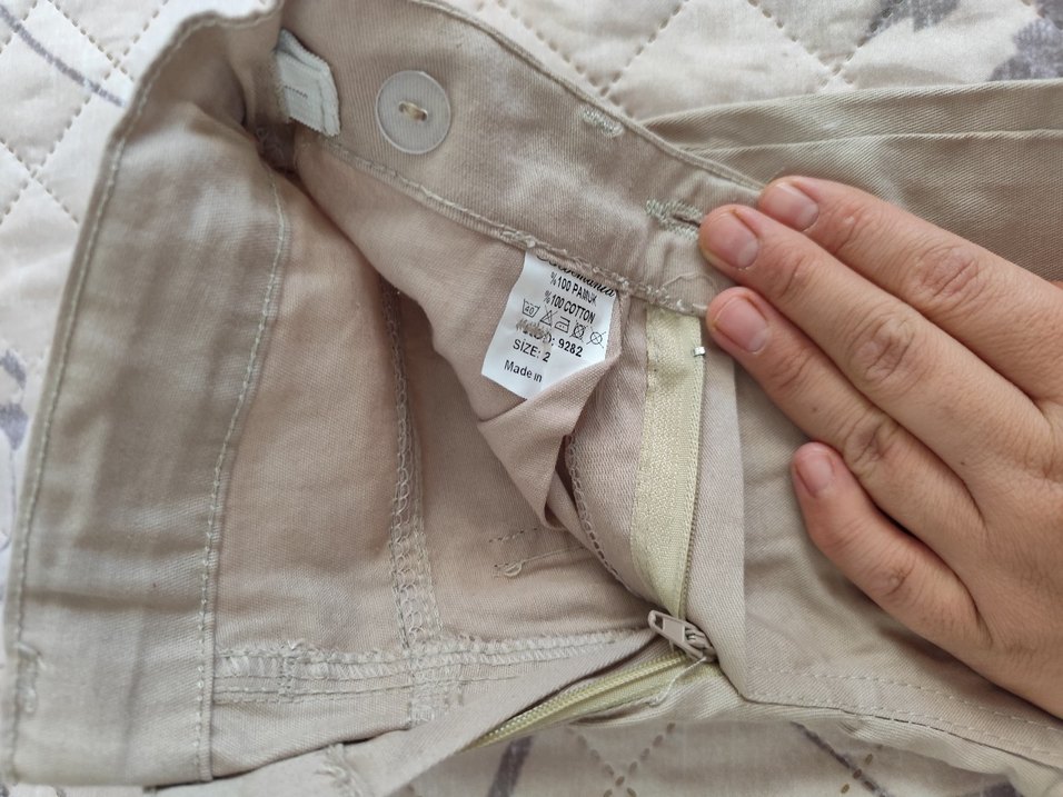 Bej Erkek Çocuk Regular Fit Fermuarlı Pantolon - Görsel 2