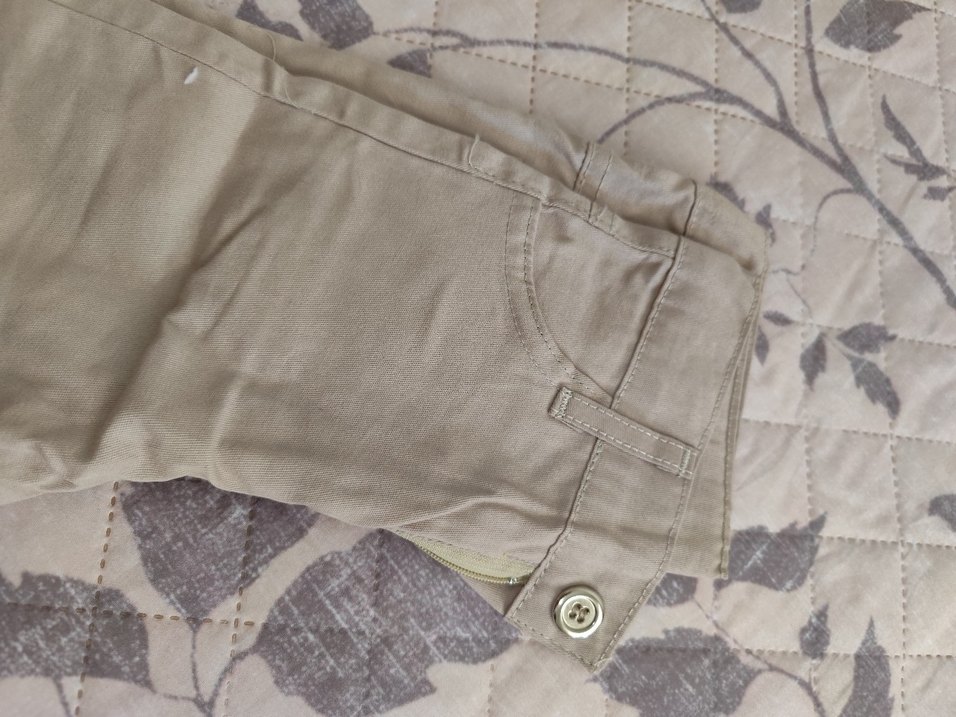 Bej Erkek Çocuk Regular Fit Fermuarlı Pantolon - Görsel 3