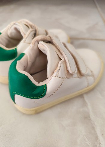 Beyaz Erkek bebek Spor Ayakkabı Velcro - Görsel 2